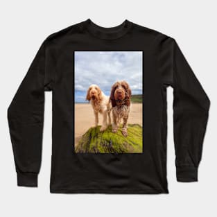 On a Rock at the beach Spinoni Long Sleeve T-Shirt